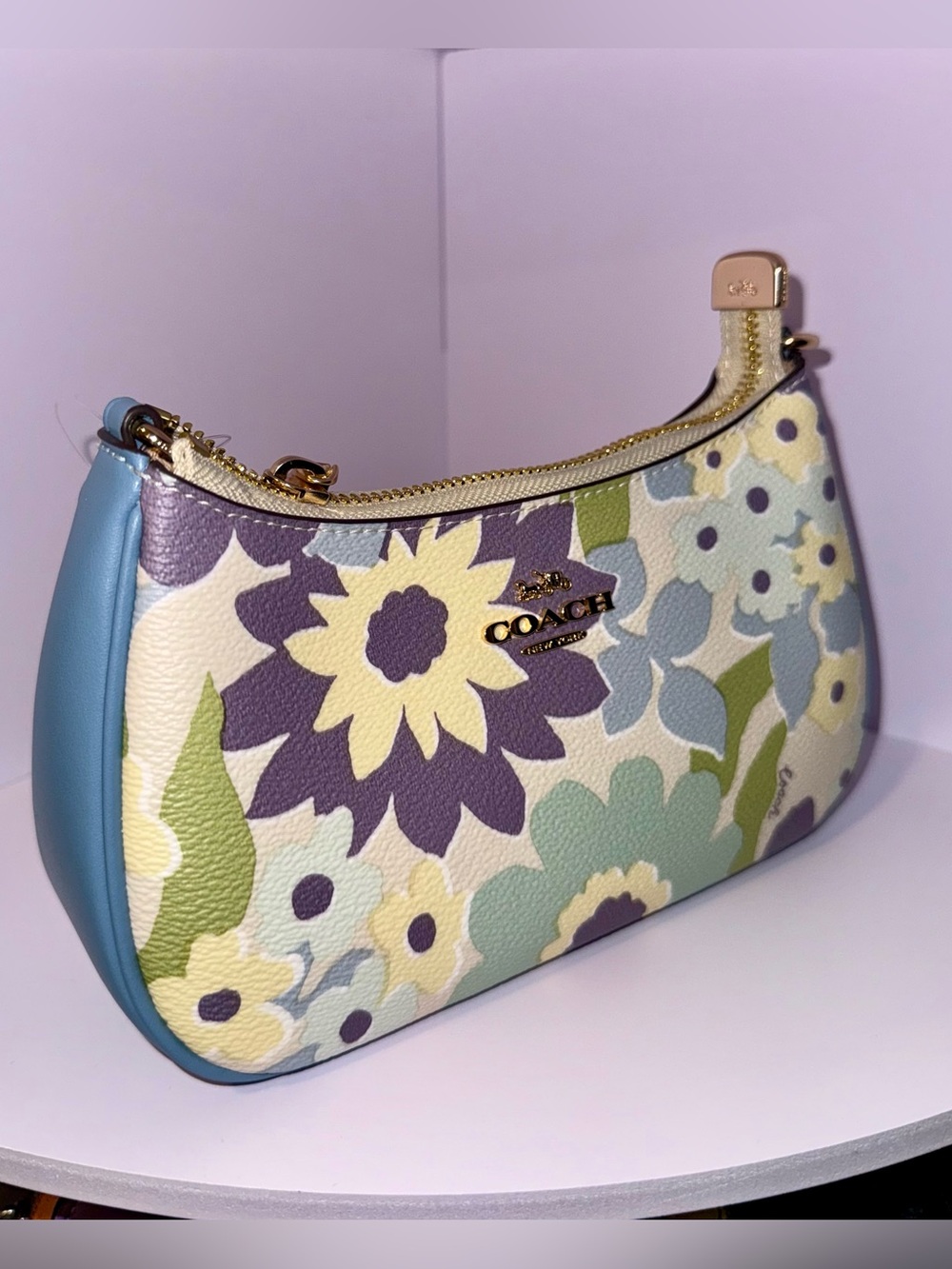 Coach Teri Mini Crossbody Bag With Floral Print - Picture 2 of 10